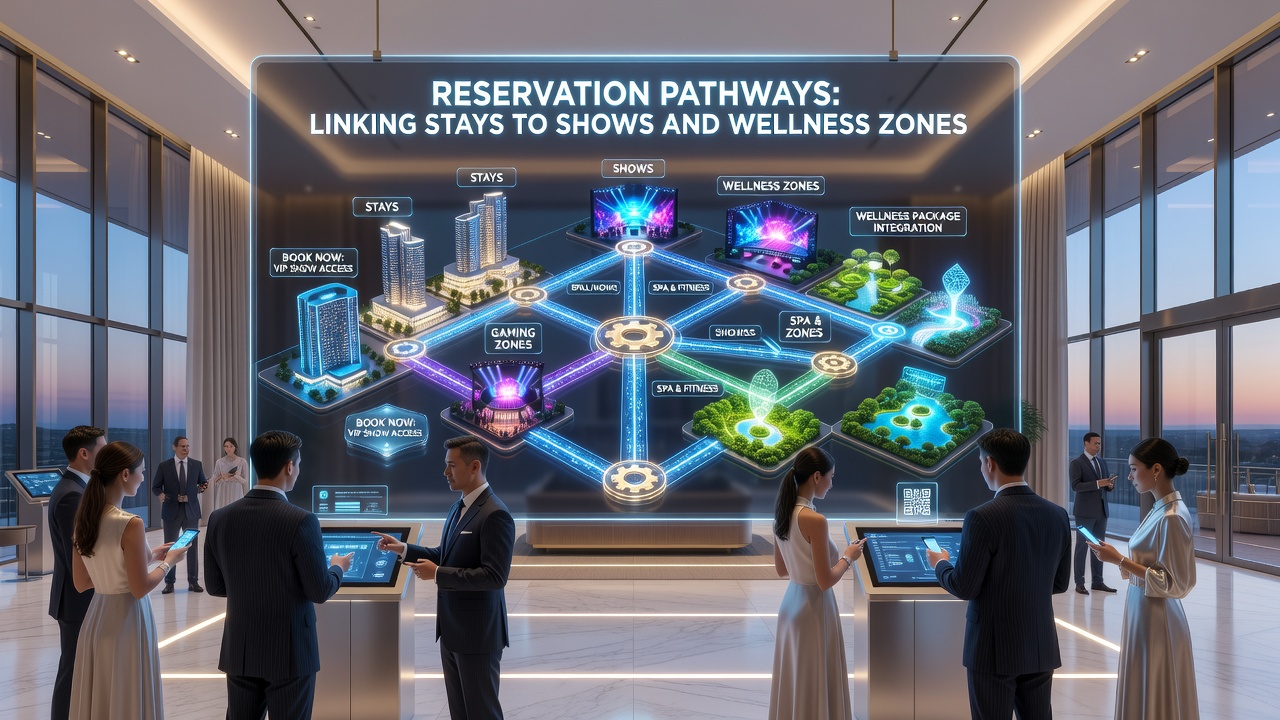 Digitale Wege führen von Hotelreservierungen zu Shows und Wellness-Angeboten in Gaming-Resorts